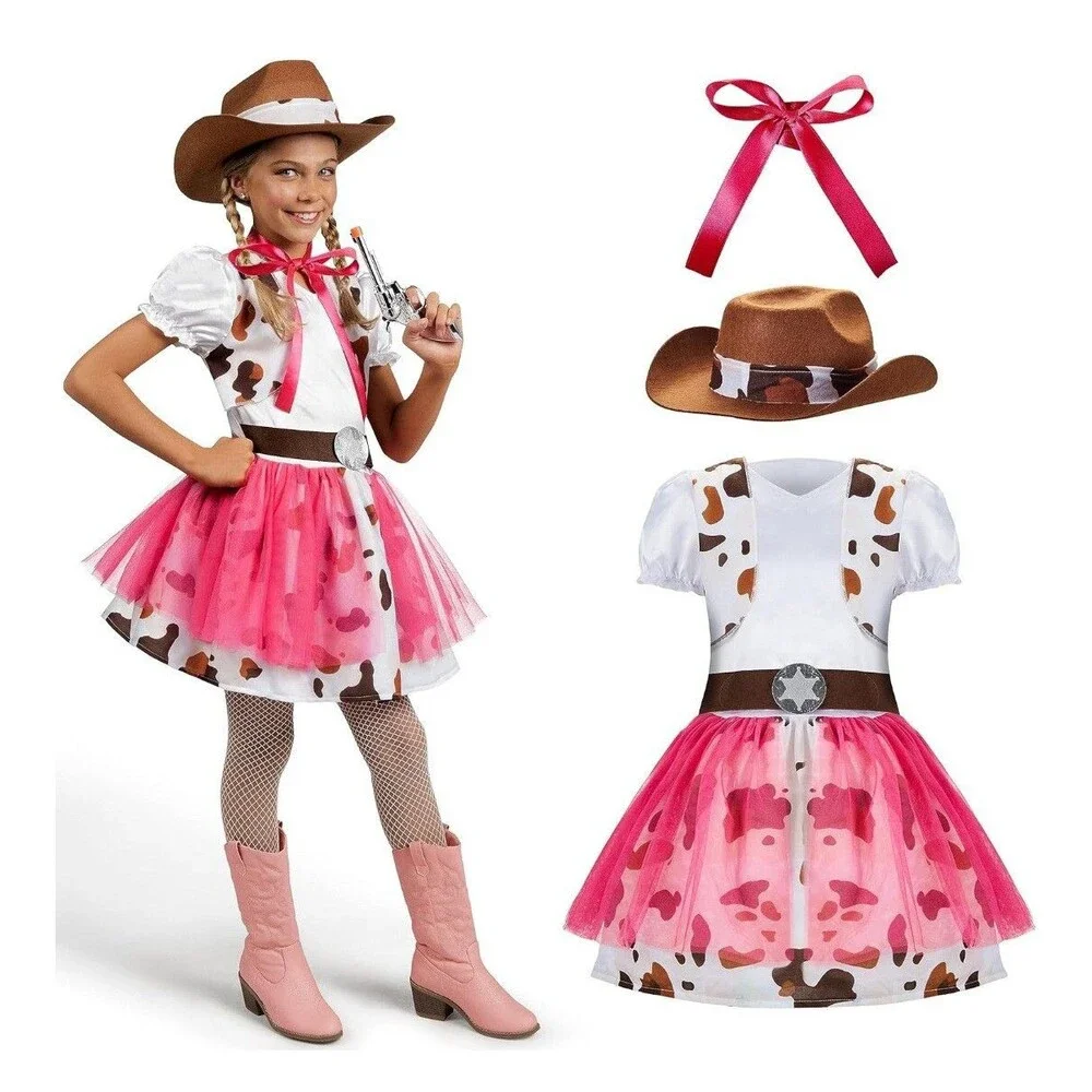 Cowgirl L 10 To 12 years New Spooktacular Creation Halloween Costume Girls